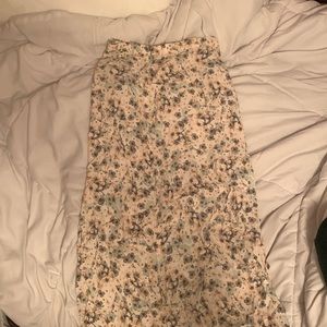 H&M long floral skirt